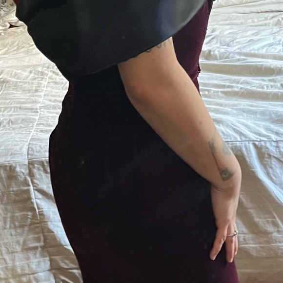 Vintage Velvet Victorian gothic Cocktail Dress - Picture 10 of 10